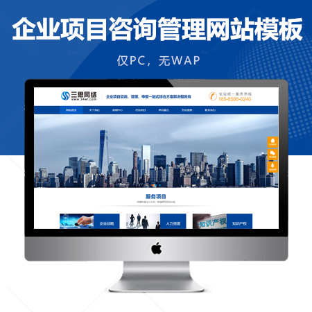 企业项目咨询管理网站模板